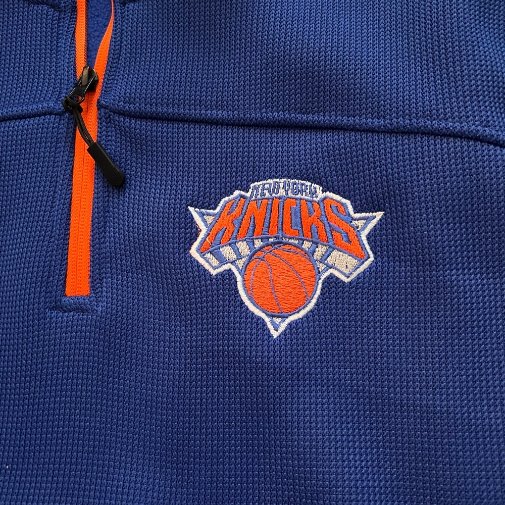 Blue and Orange NY Knicks Pullover - Picture 2 of 7